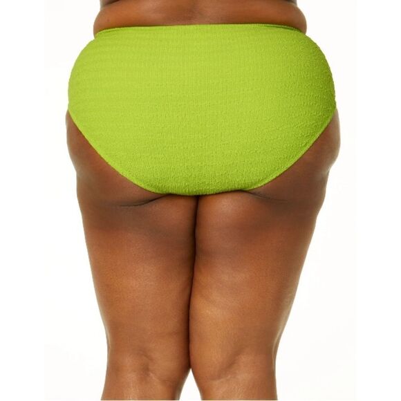 Women's Crinkle Bikini Bottoms with Bead Accents Swimsuit Bathing Suit Size 1X - Picture 7 of 8